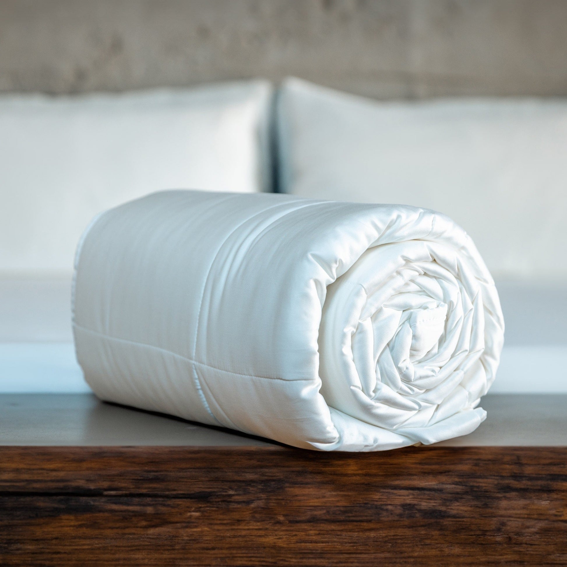 Cooling Comforter Set – Temperature-Regulating Eucalyptus Silk Comforter & Pillow Shams-3